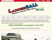 Tablet Screenshot of ladderball.com